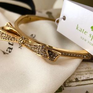 🎀 Kate Spade ♠️ Tied up Pave Bow Bangle